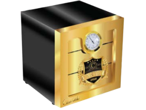 Cartel Metallic Black Humidor